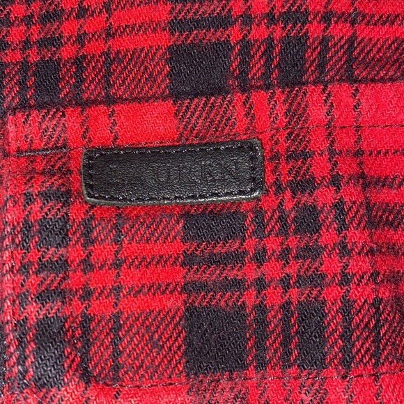 Lauren Ralph Lauren Red/Black Plaid Flannel Button Down, Size Small - Picture 4 of 8